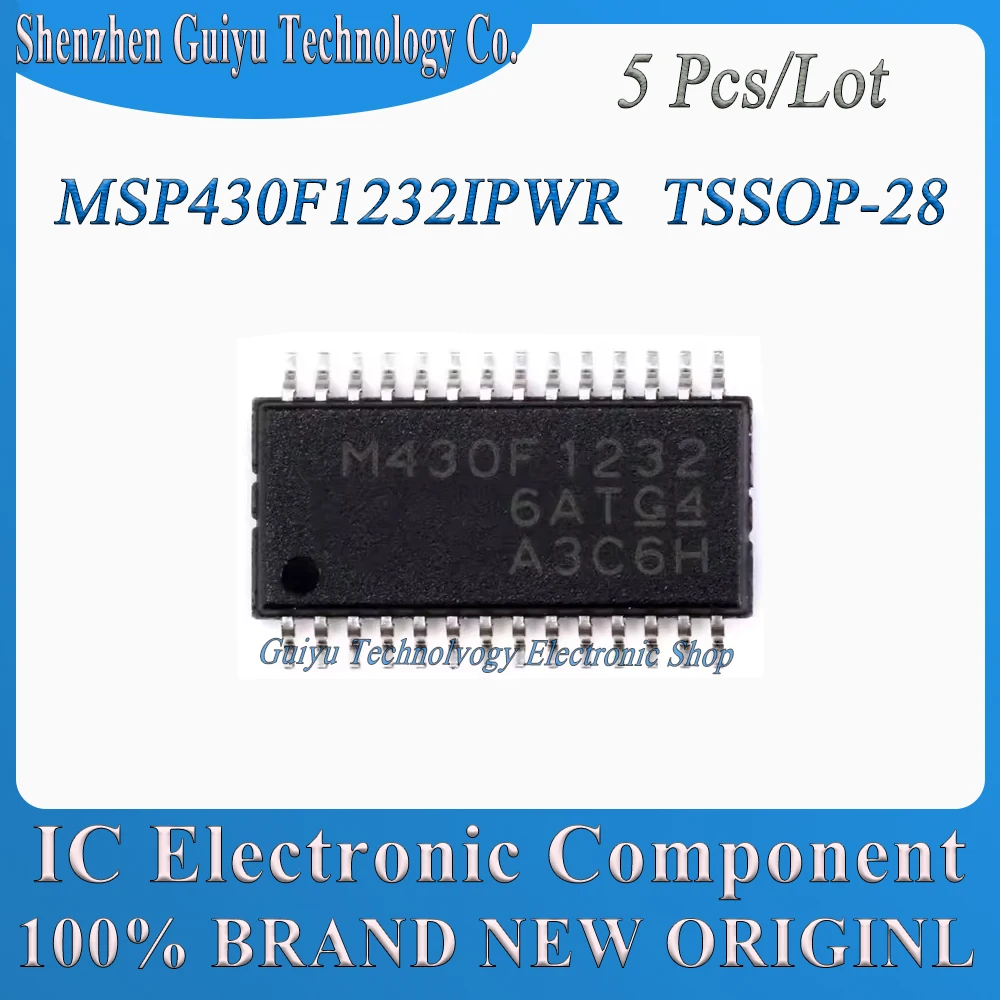 

5 Pcs/Lot MSP430F1232IPWR MSP430F1232IP MSP430F1232 MSP430F MSP430 MSP TSSOP-28 IC MCU Chip