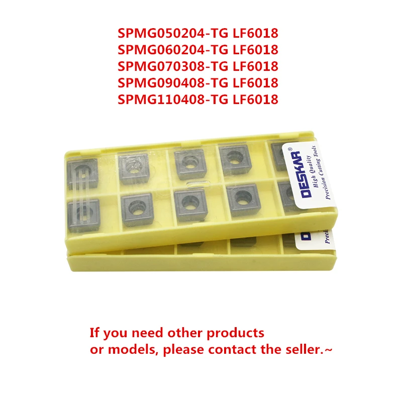 DESKAR SPMG050204 SPMG060204 SPMG070308 SPMG090408 SPMG110408-TG LF6018 DESKAR U Drill Carbide SPMG Inserts