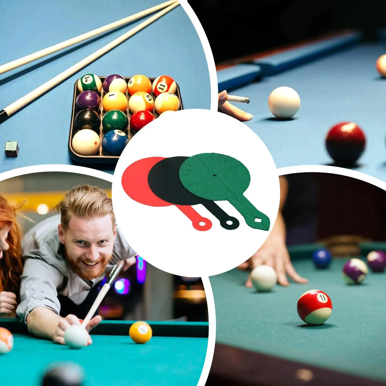 

Billiard Aiming Spot Marker 3 Pieces Pool Table Practicing Supplies Billiard Aiming Practicing Mat For Women Men Beginners