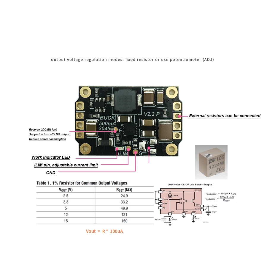 LT3045 DC-DC BUCK Power Supply Module Low Noise RF Linear Voltage Regulator 5V-30V 24V TO 3V 5V 9V 12V 15V Converter Step-down