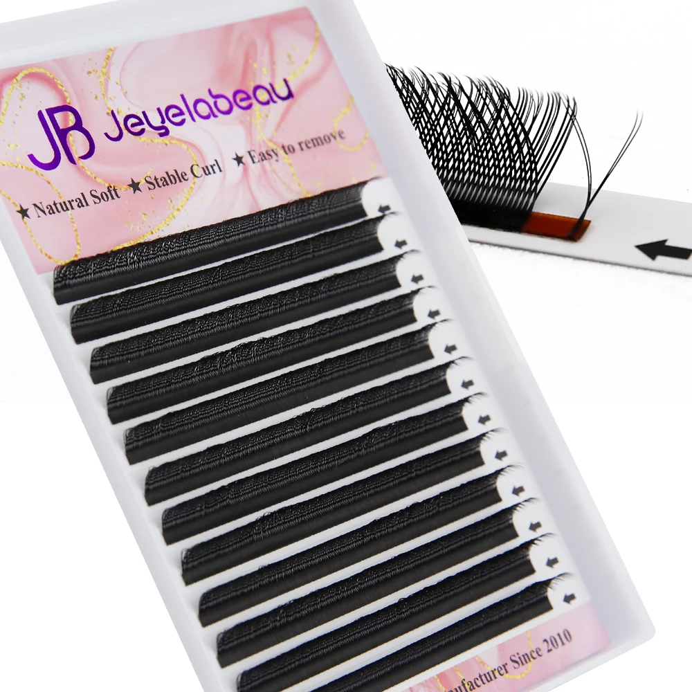 JB Jeyelabeau New Black YY Shape Lash Faux Eyelashes Natural Two Tips Lashes Extesnion Brazilian Cilia Y Volume Fans Hand Woven