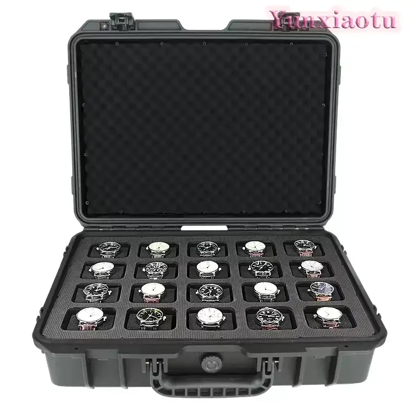 New Watch Case 2-digit Sponge Storage Case Trolley Anti-drop Plastic Waterproof and Moisture-proof Case