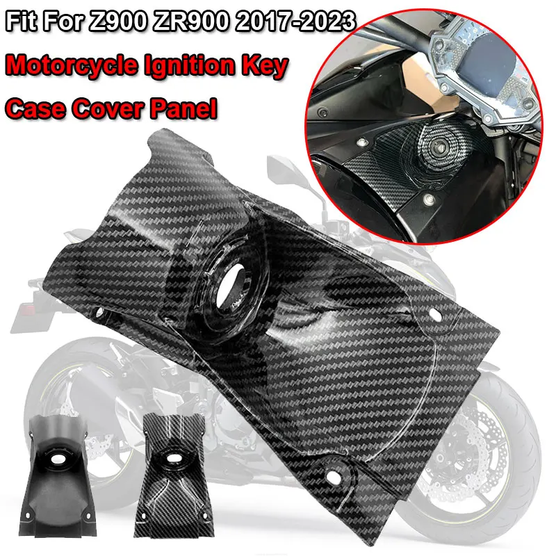 ZR900 Z 900 Motorcycle Accessories Switch Lock Cover Fit For KAWASAKI Z900 z 900 2017-2023 Ignition Key Case Cover Panel Fairing