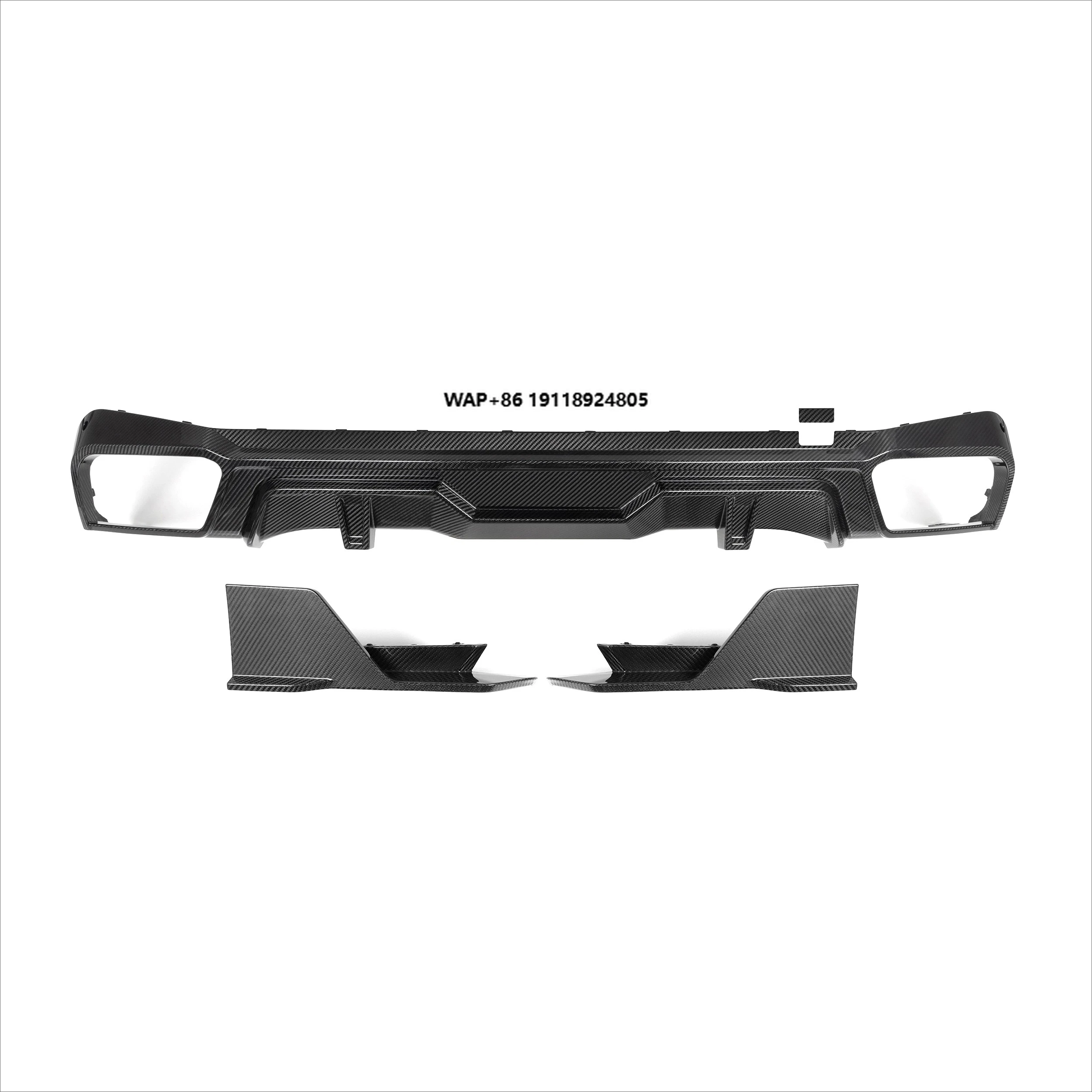 

Dry Carbon Fiber SQ Style Rear Bumper Diffuser Fit for X5 G05 LCI 2023-IN G05 Diffuser