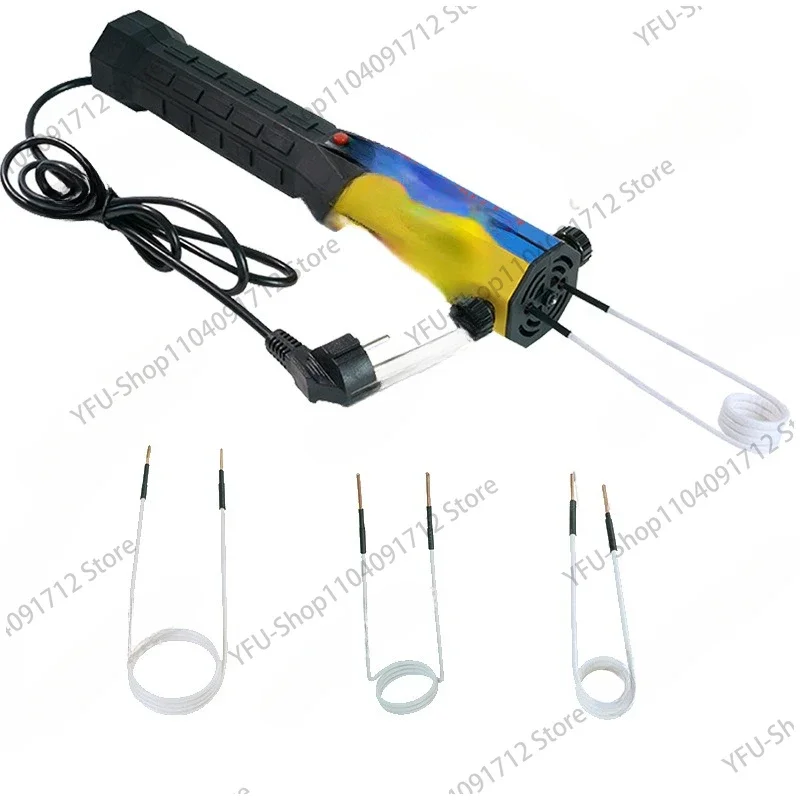 1000W Flameless Electromagnetic Magnetic Induction Heater With 8 Pieces Coil Kits For Auto Use Bolt Remover Repair Machine