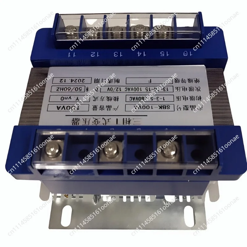 Three-phase dry type transformer 380V to 100V 100W transformer SBK-100VA three-phase 4-wire transformer
