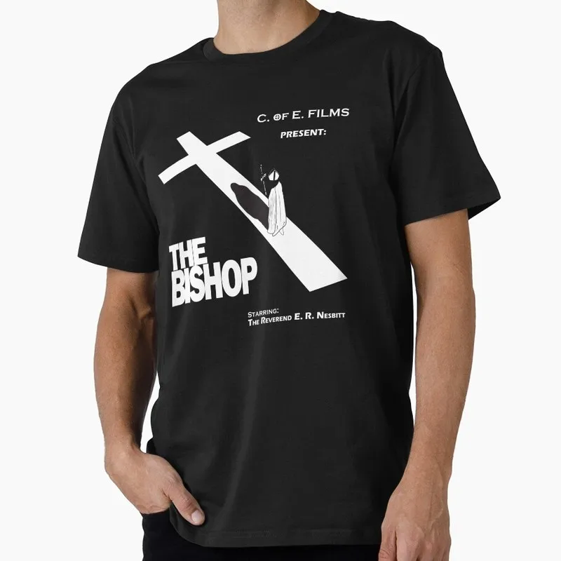 The Bishop Funny Monty Python Gift T-shirt Short Sleeve Tee British Comedy Graphic clothes US size Tops S-6XL