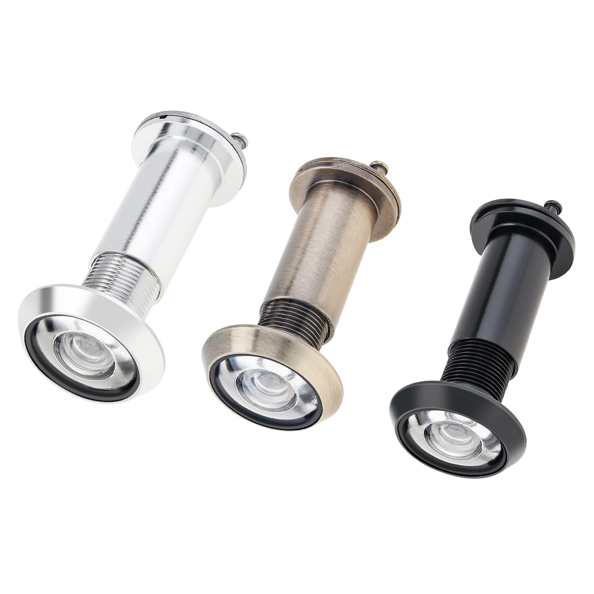 

16mm Solid Brass 200 Degree Door Viewer Peephole for 36-60mm Door Wide Angle HD Glass Lens Security Hidden Door Peek Peep Holes