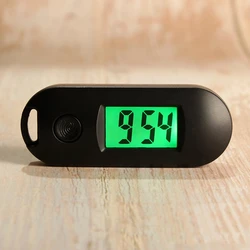 Silent Luminous Mini Portable Digital Electronic Clock Student Exam Study Library Pocket Watch Green Backlight LCD Display