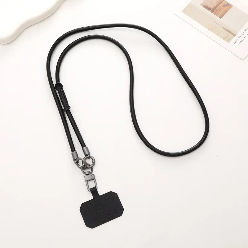 Stylish and Practical PU Leather Keychain for Men and Women with Secure Crossbody Strap