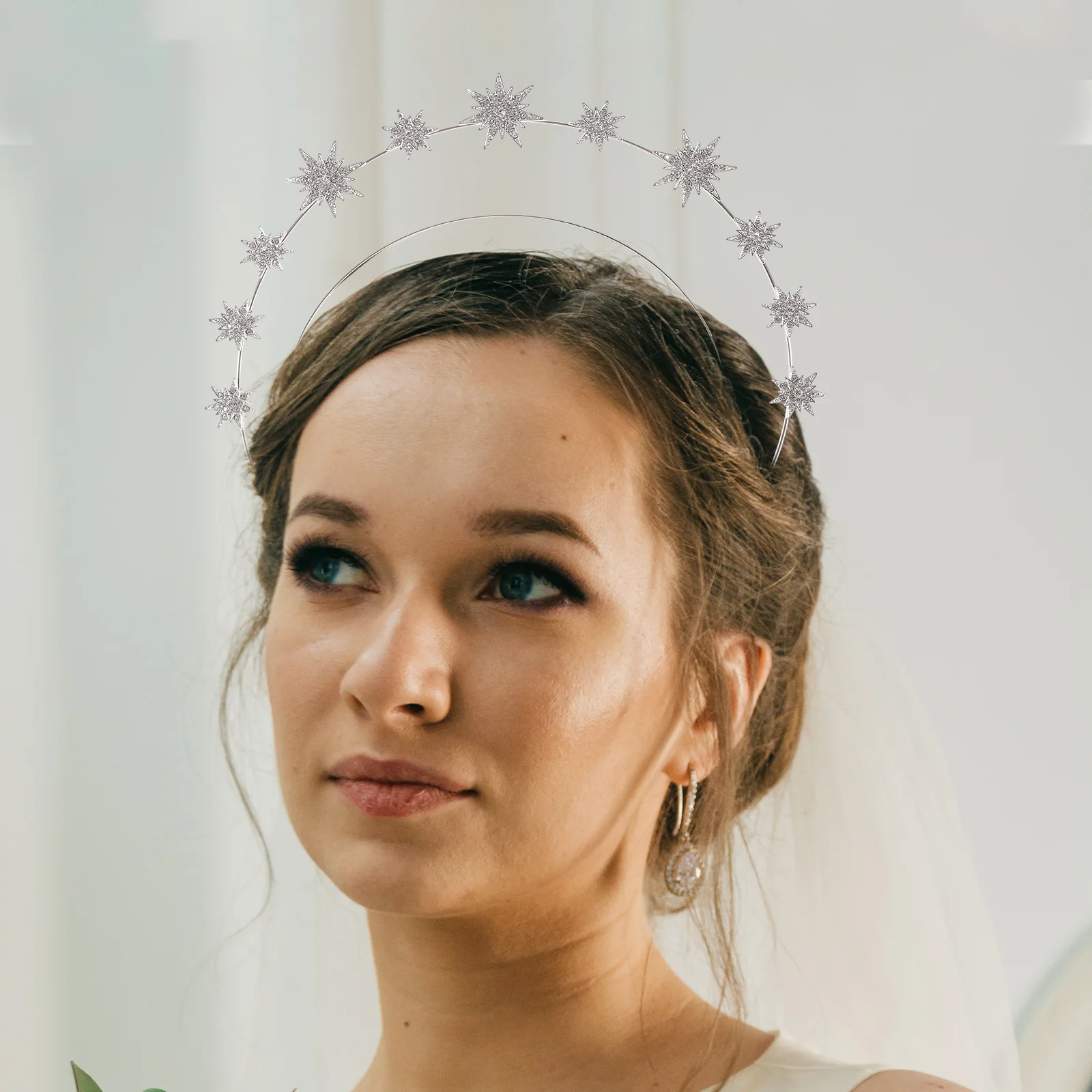 

Hexagram Headband Headbands for Women Fashion Bridal Hair Accessories New Year Princess Miss