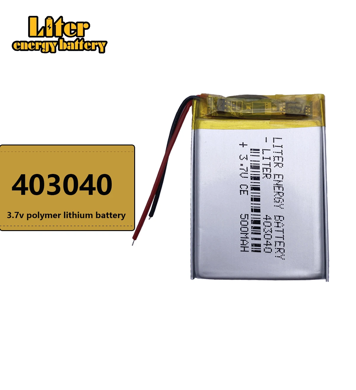 3.7V lithium battery tachograph 403040 500mAh speakers general rechargeable polymer battery