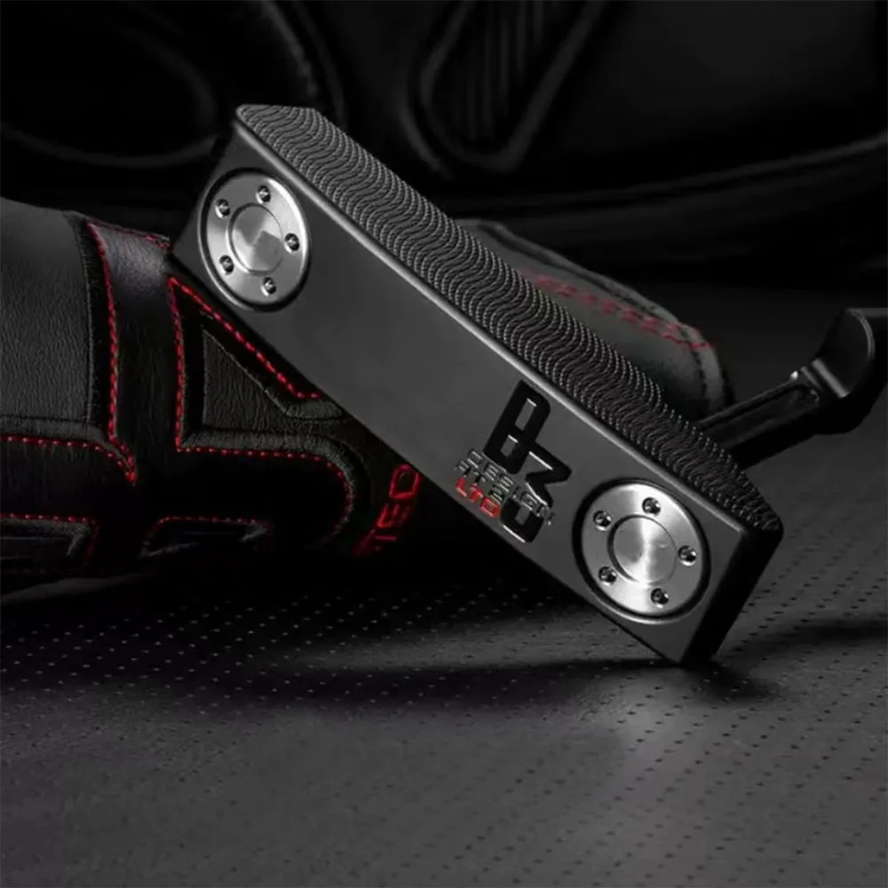 

New golf club, men's putter, low center of gravity, ball pickup function, aiming line putter, interchangeable weight