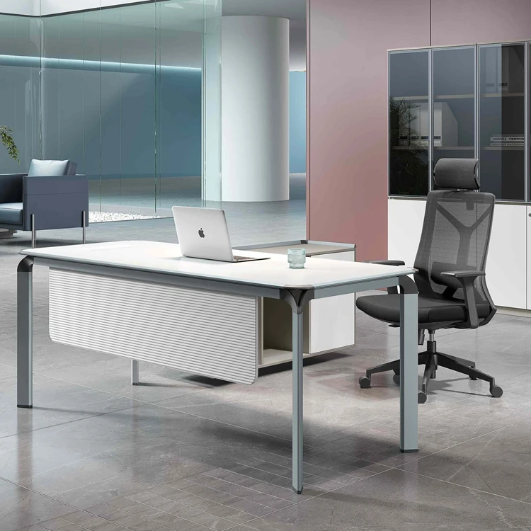 Modern Office Furniture Working Desk With Guard Computer Work Tables For Office