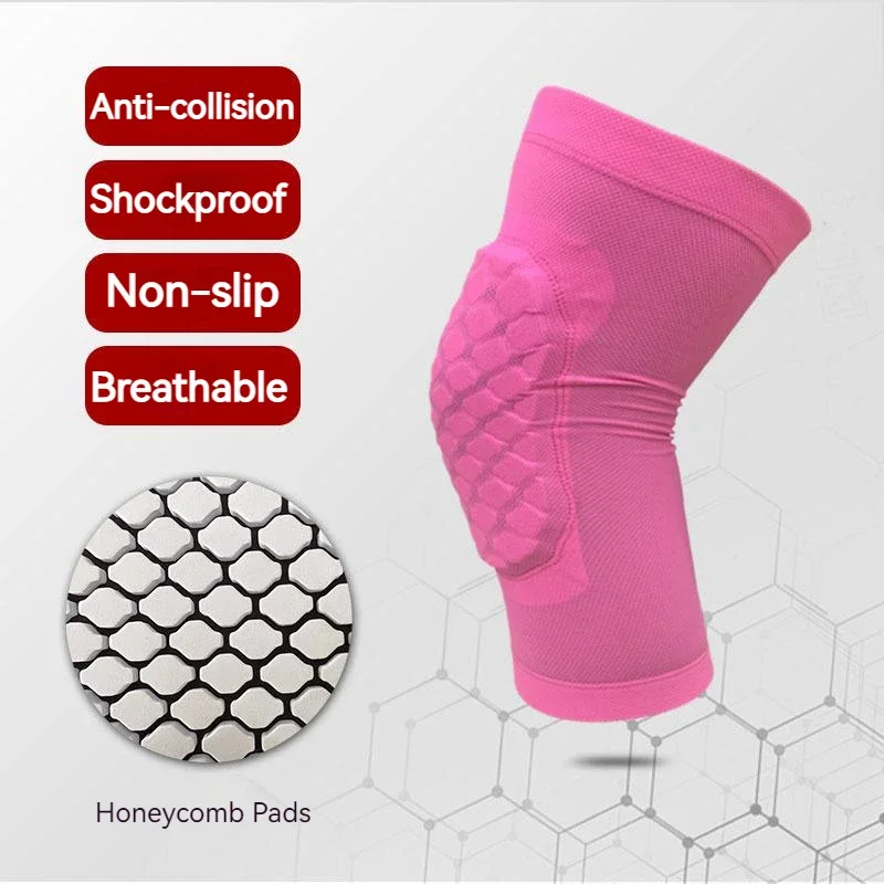 Kid Teens Honeycomb Sport Knee Pads Breathable Shockproof Kneeling Tennis Basketball Cycling Dancing Knee Brace Sleeves Children