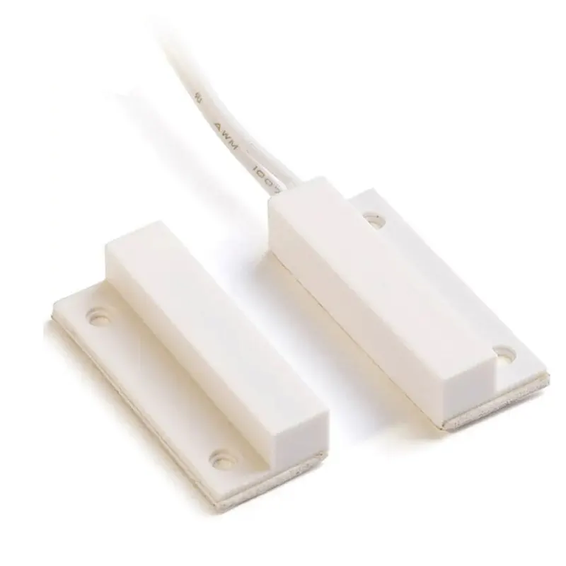 10 Stück wasserdichtes weißes ABS-Gehäuse, normalerweise geschlossen/offener magnetischer Näherungssensorschalter mit flexiblen Drähten und Schrauben