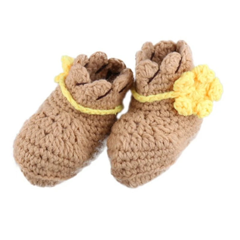 Newborn Photo Costume Knitting Cowboy Hat & Briefs Vest Bootie Photo Shooting Clothes Photo Props Crochet Cowboy Outfit