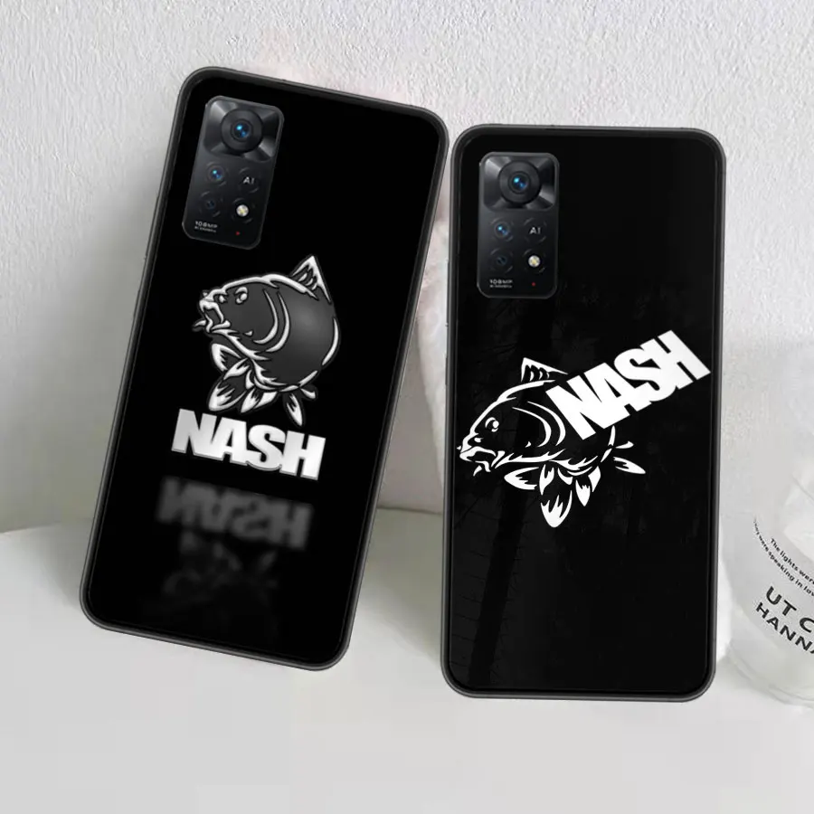 Nash Fishing Logo Phone Case For Xiaomi Redmi Note 12 Plus 12S 11 11T Pro 5G 11E 11S 4G 10 10S 9 9S 9T 8 8T 7 6 5 Cover Shell Co