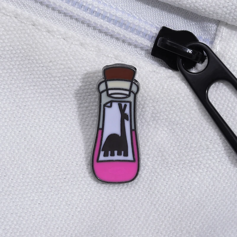 Fun Animal Magic Bottle Enamel Pins Custom Kuzco’s Potion Brooches Lapel Badges Cartoon Movie Jewelry Gift For Kid Woman - view 5