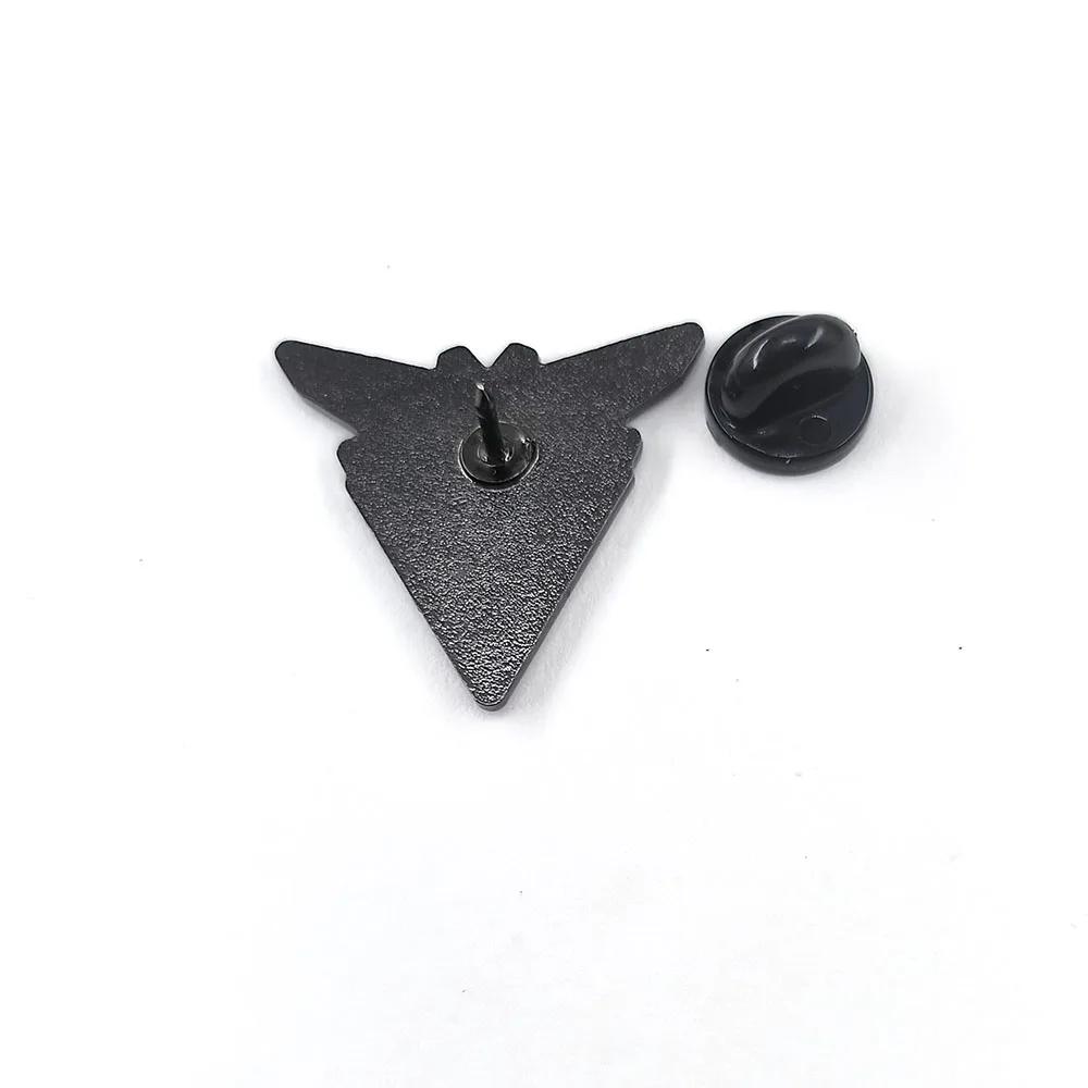 Creative Triangular Brooch Magic Explosion Black Yellow Enamel Pin Cartoon Anime Peripheral Badge Fashion Collar Jewelry Gift