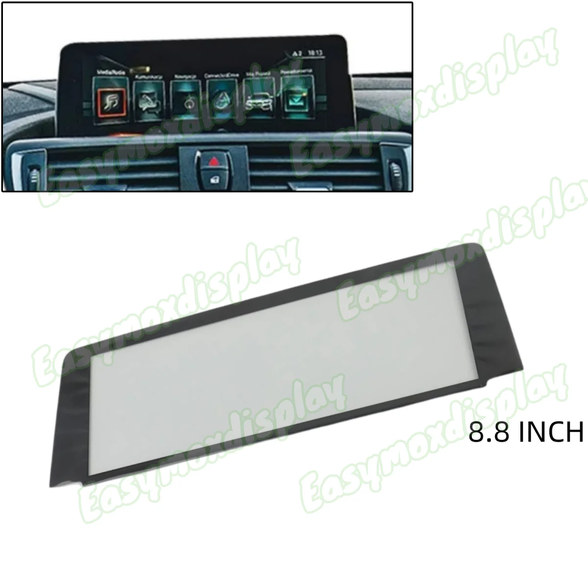 8.8 Inch High-Sensitivity Navigation Radio Display Glass Cover For BMW F22 F23 F87 M2 2014-2017 9387547 Replacement