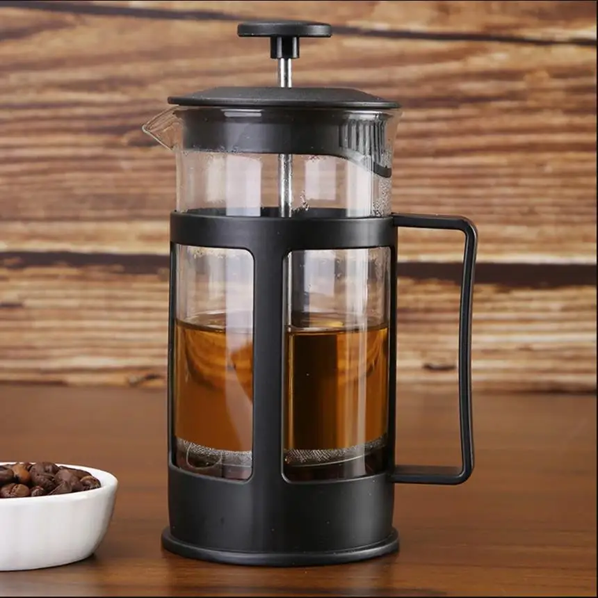 Heat Resistant Glass Coffee Pot Percolator Coffee Brewer With Filtration Tea Maker Coffee Pot French Press Coffee Maker 600ml