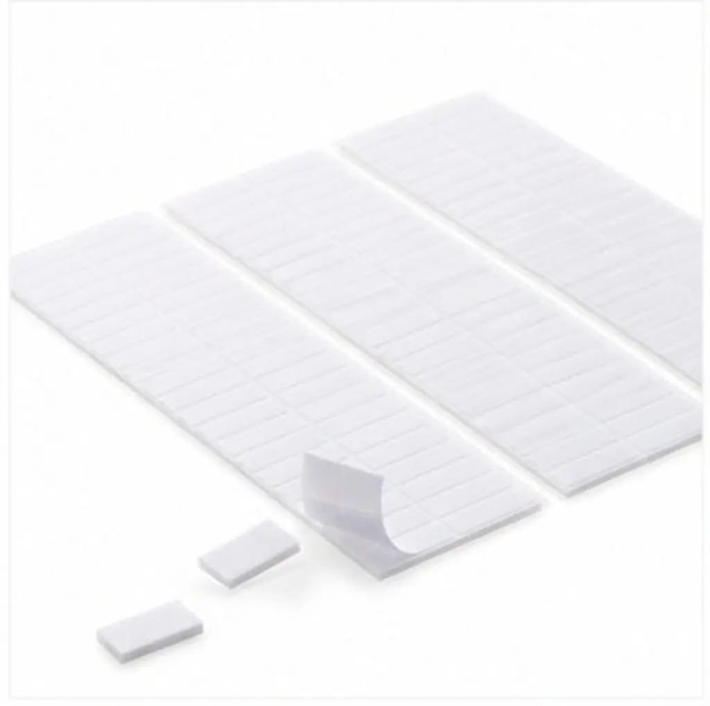 200Pcs Dual-Adhesive Mount Squares Strong Hold Removable Sticky Dots for Handicrafts DIY Projects Office Home Use Adhesive Dots