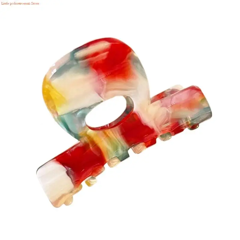 F92D French Hair Claw Clip Acetate Hairpin Lightweight Gentle Styling Tool For Women