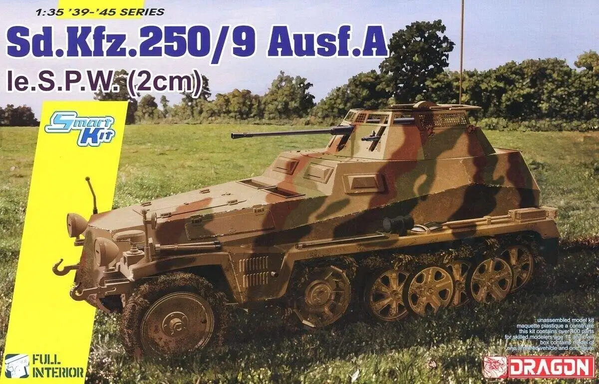 

Набор пластиковых моделей DRAGON 6882 1/35 Scale Sd.Kfz.250/9 Ausf.A le.S.P.W (2 см)