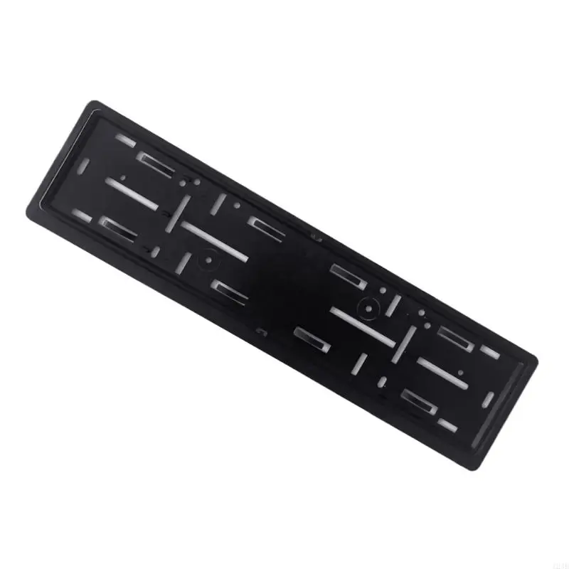 124B Universal European License Plates Holder Mounting Adapter Bumper Frame Bracket Black PP Frame Car Accessory