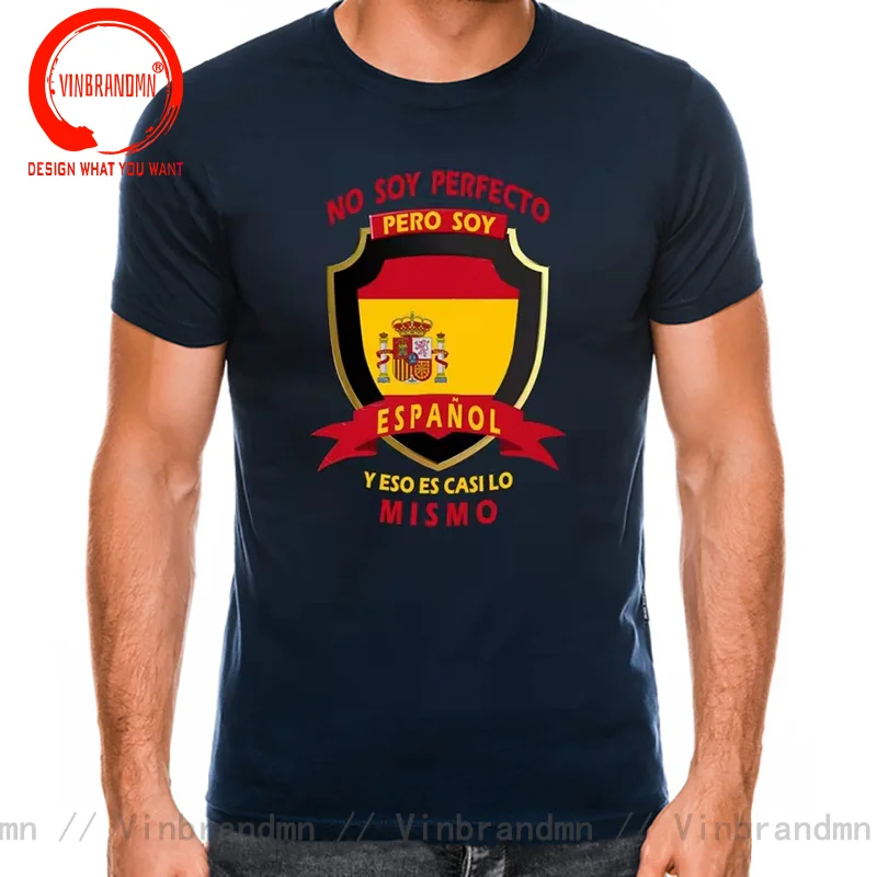 No soy perfecto, soy Español chico Tshirt Men Fashion Trendy Casual Clothing Stylish Tops Tee Shirt Leisure Tshirt Men's T-Shirt