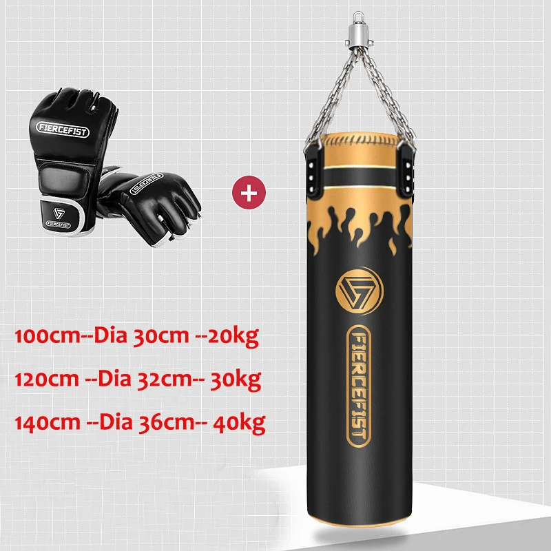 PU Punching Boxing Bag for Adults, Professional Sanda Sandbag, MMA Muay Thai Taekwondo, Home Boxing Training,180cm,160cm,140cm