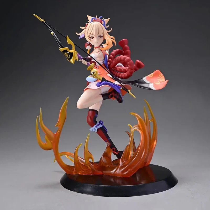 Genshin Impact Figure Naganohara Yoimiya Action Figure Anime Naganohara Fireworks Princess Kawaii Collection Ornament Model Gift