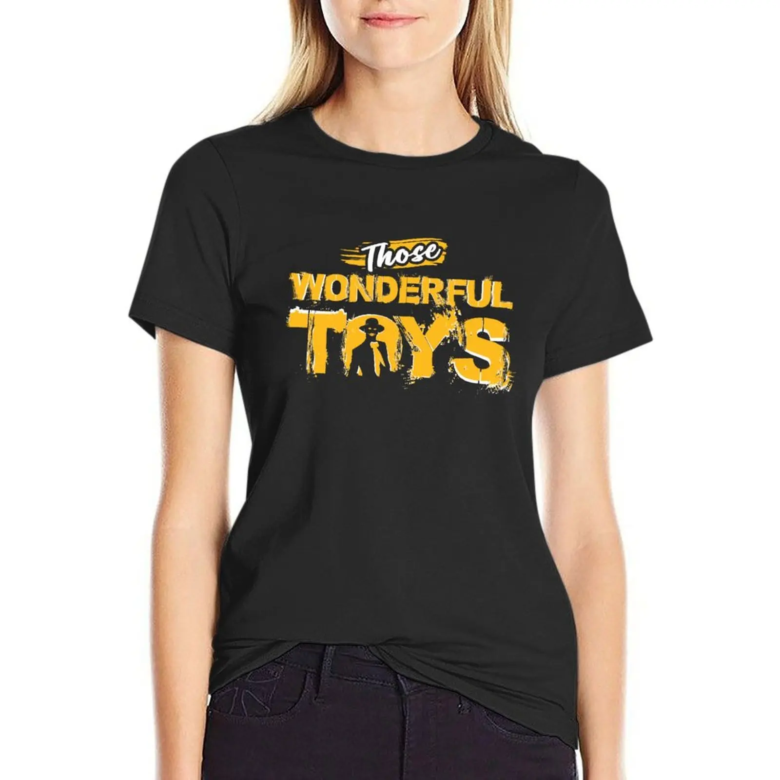 Where Does He Get Those Wonderful Toys T-Shirt funnys plain Aesthetic clothing oversized Women's t-shirt