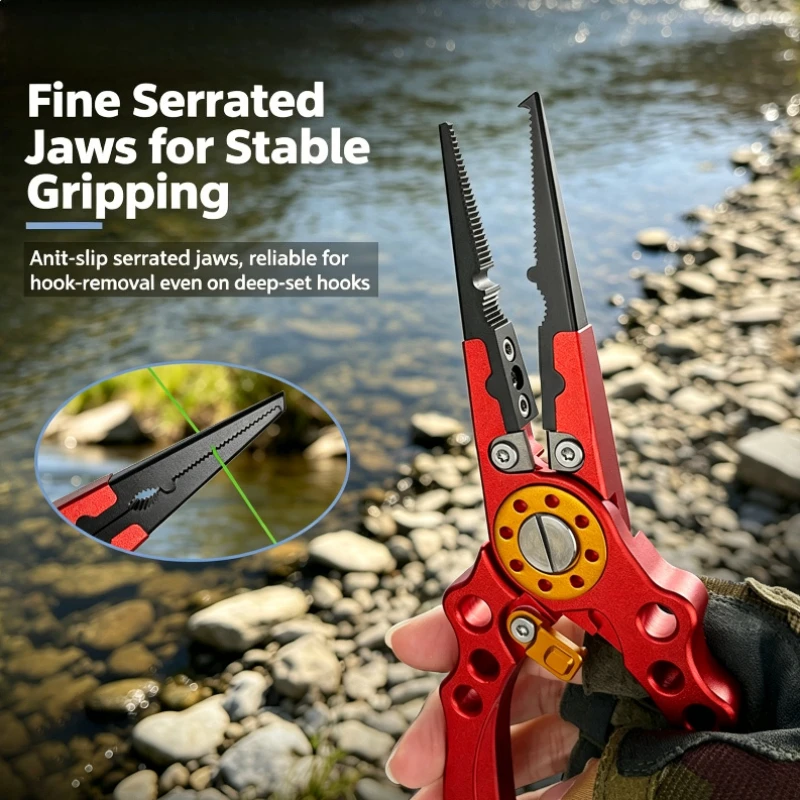 Multifunctional Anti‑Rust Hand Pliers, Aluminum Alloy Portable Tool with Locking Buckle, Seawater Corrosion Resistant Design