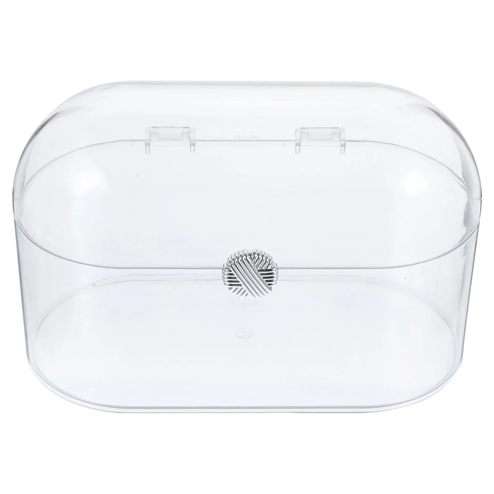 

Clear Acrylic Storage Box Multifunctional Dustproof Desktop Organizer Makeup Brush Holder Vanity Container Lightweight Home