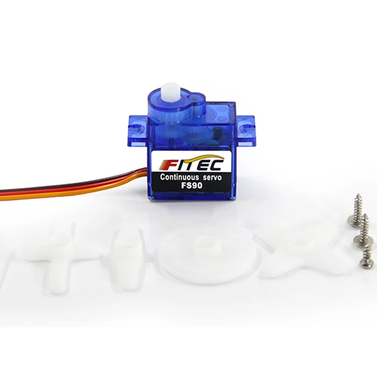 2 個の Feetech Fs90 FS90R 9G マイクロサーボ Geekservo モーター 180 度または連続回転バージョン マイクロビットサーボ
