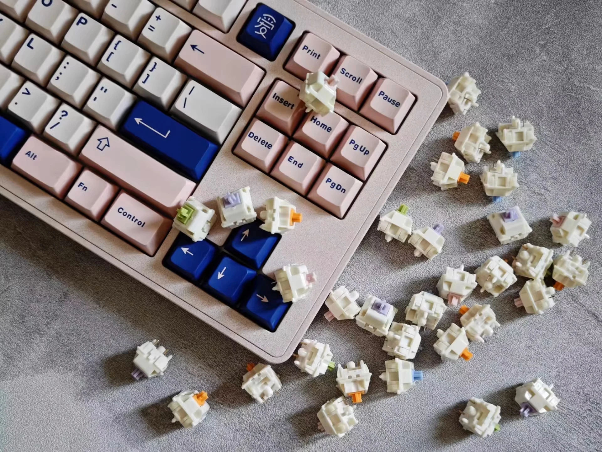 Imagem -01 - Teclado Gmky Keycaps Perfil Cereja Tiro Duplo Abs Pbt Apto para Teclado Mecânico Interruptor mx