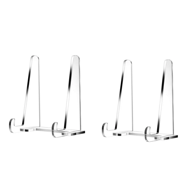 

Plate Stands for Display, Clear Acrylic Square Holder 2 Pack in Stock Computer peripherals