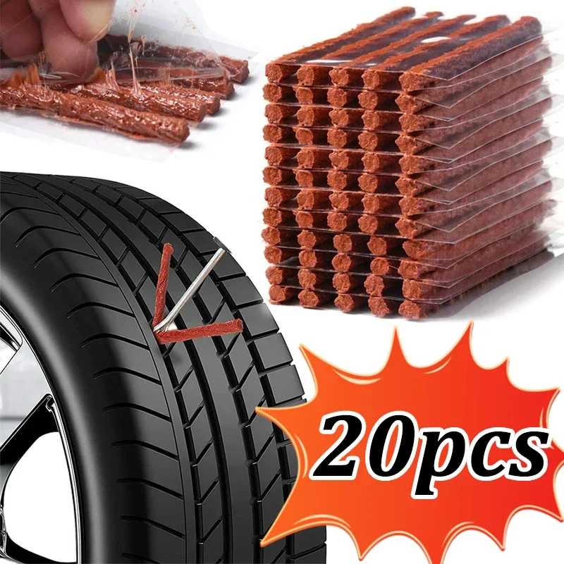 Image of Auto Reifen Reparatur Streifen Stiring Kleber für Reifen Punktion Notfall Auto Motorrad Fahrrad Reifen Reifen Gummi Streifen Reparatur Werkzeuge