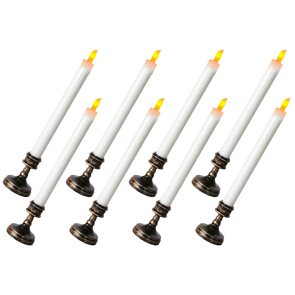 

Набор из 8 светодиодных электрических беспламенных светильников-имитаций пламени из высококачественного АБС-пластика с реалистичным дизайном для гостиной, кухни, двора, мероприятий