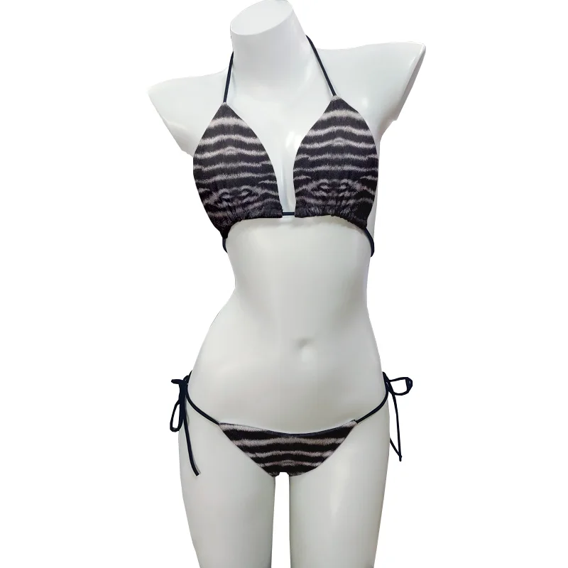 Sexy Strand party Bade bekleidung Tier druck Sommer Bade bekleidung Frauen sexy Bikini Höschen Tanga G-String Badehose Beach wear