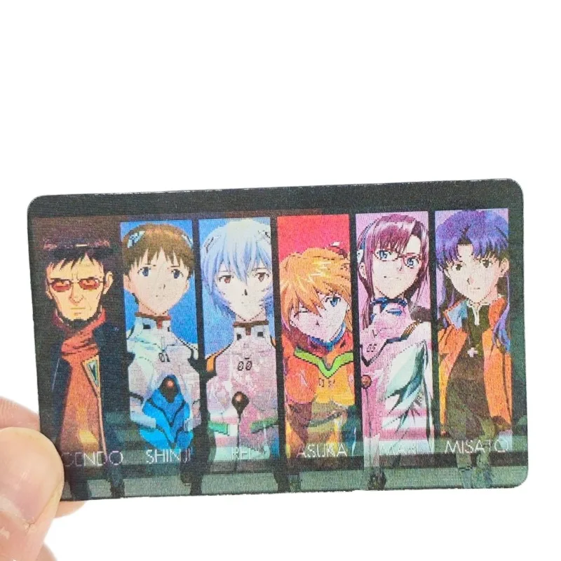 EVA Cards Shinji Rei Asuka Langley Soryu Anime Figures Cartoon Grating Card Bookmark Goods Toy Christmas Gifts Anime Merchandise view 5