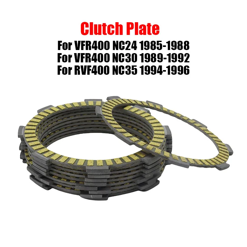 

For Honda VFR400 VFR 400 Clutch Plates NC24 NC30 NC35 Friction Discs Motorcycle Engine Parts Replacement Kit