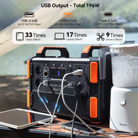 FF Flashfish F132 1000W Lifepo4 Portable Power Station 1041.6W Solar Generator Electric Power Battery Bank USB Type-C for Home