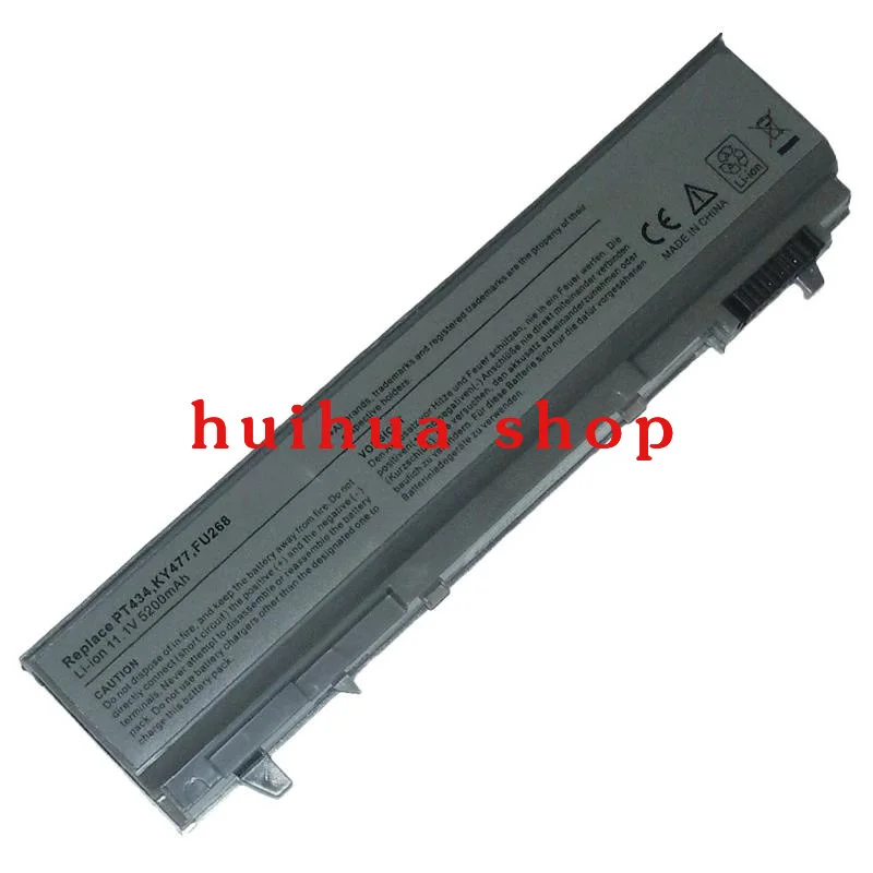 

11,1 В, 5200 мАч, подходит для Dell E6400 E6410 E6500 U844G M2400 PT434, запчасти и аксессуары для ноутбуков, аккумуляторы для ноутбуков, компьютерный офис