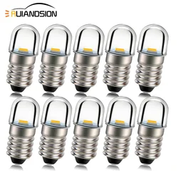 RUIANDSION E10 P13.5S Indicator Instrument car bike LED Bulb Light Bulbs Miniature Screw Base 1smd 3V 6V 12V Warm White