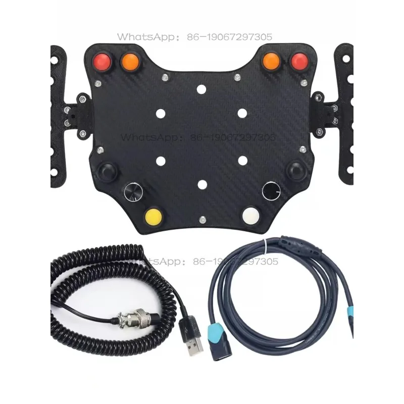 Xujun1105641611  Analog Racing Hub Steering Wheel Instrument Button Box Center Console Paddle Shifter Emulator Gaming Equipment