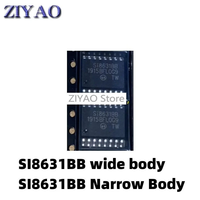 5PCS SI8631BB-B-ISR SI8631BB SOP16 Wide/Narrow Body Dual Isolation Gate Driver Chip