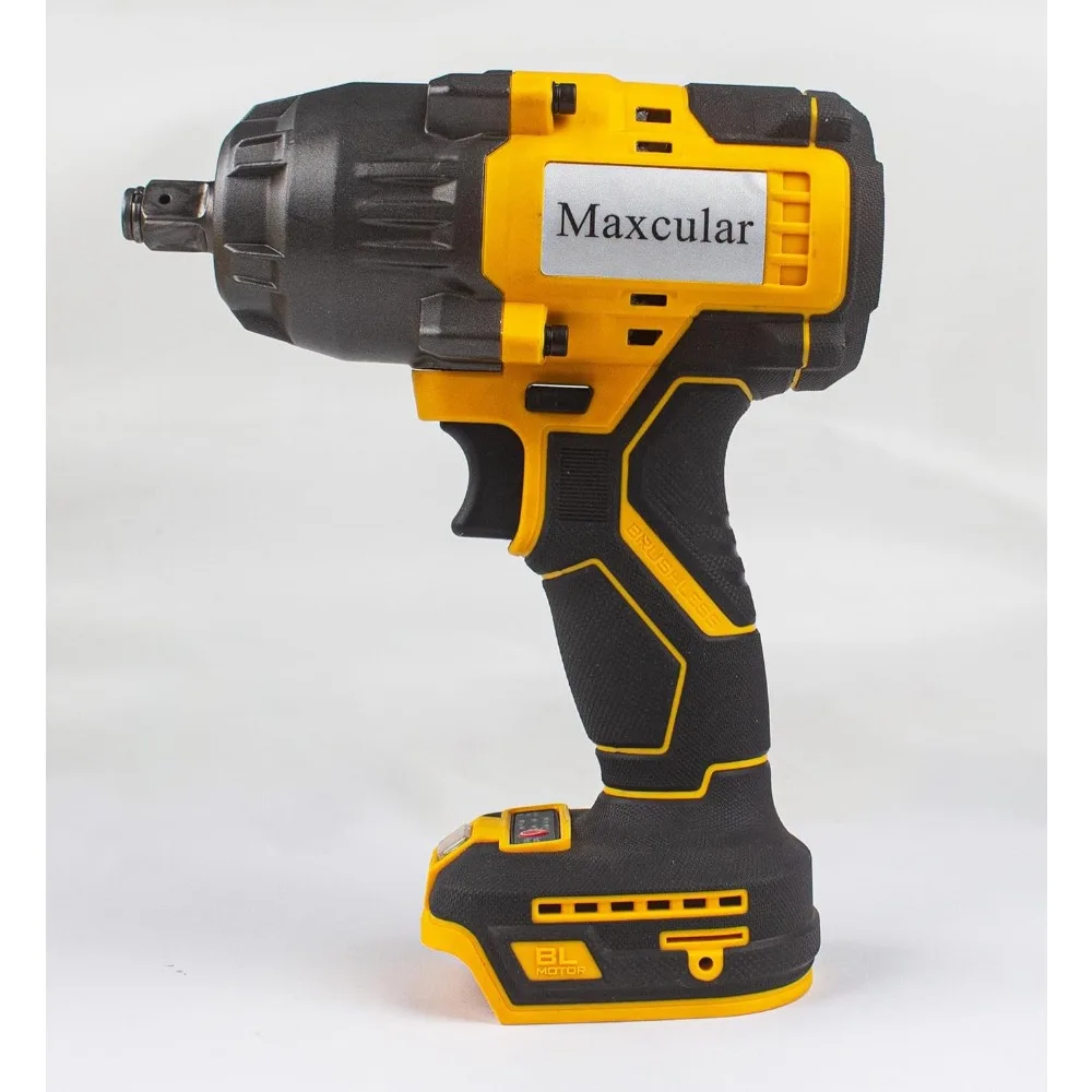 Cordless Impact Wrench 405 Ft-Lbs Torque, 1/2 Inch, 4.0 Ah Battery, 3300 RPM Brushless Power Tool for Heavy-Duty Applications #2